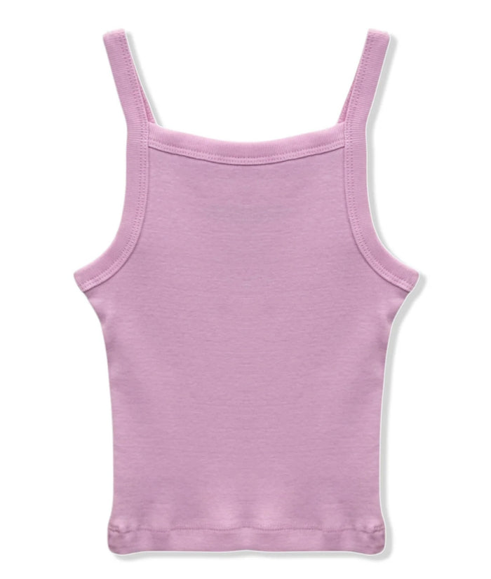 Katie J NYC  Girls Tween Tori Ribbed Tank - Baby Pink