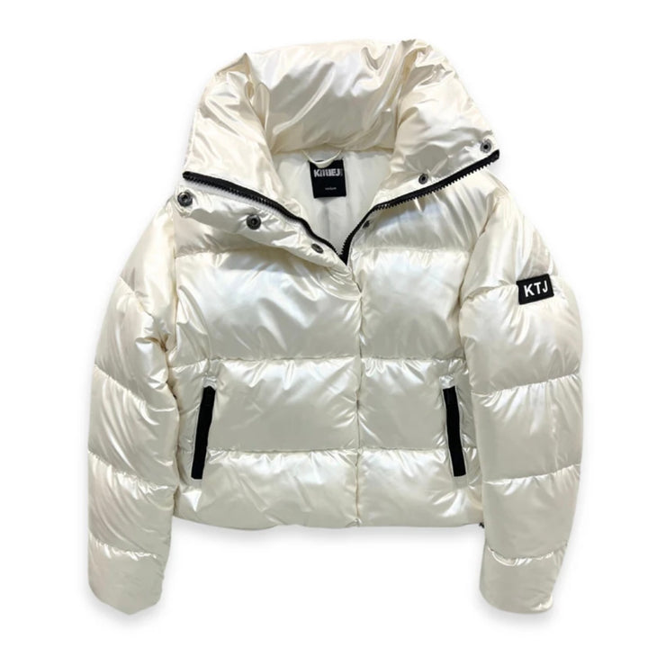 Katie J NYC  Girls Tween Jennifer Puffer Jacket - Opal Iridescent