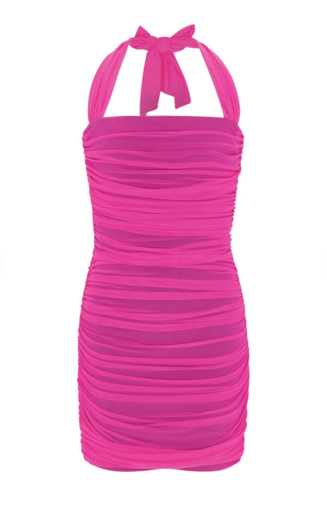 Gold Rush NYC Radiant Pink Mesh Mia Dress