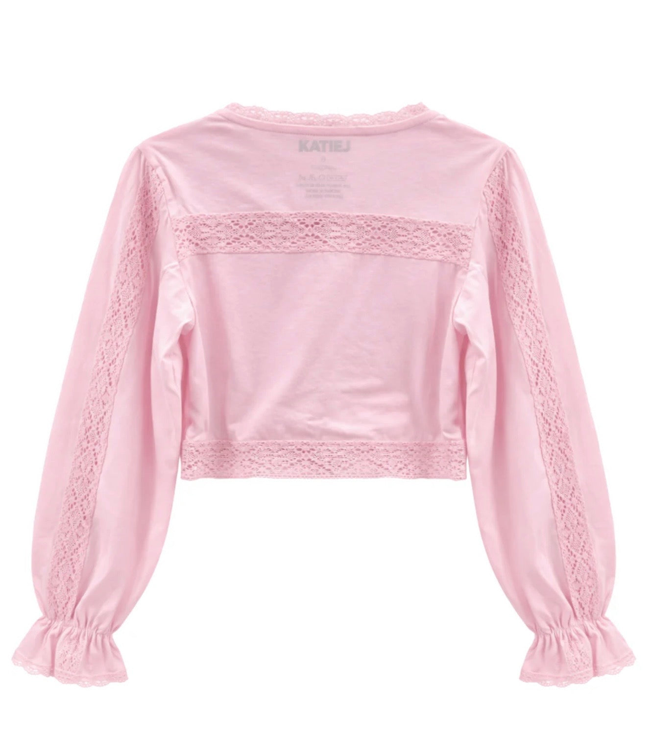 Katie J NYC  Girls Tween Addie Lace Trim Top