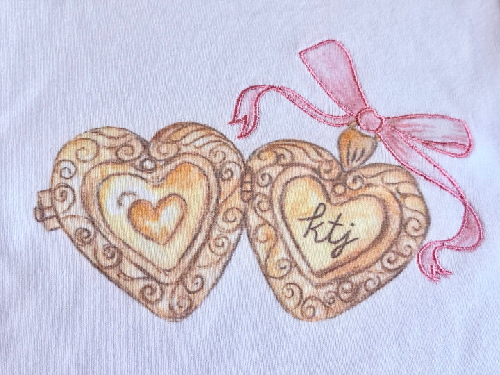 Katie J NYC  Girls Tween Locket “BABY” Tee