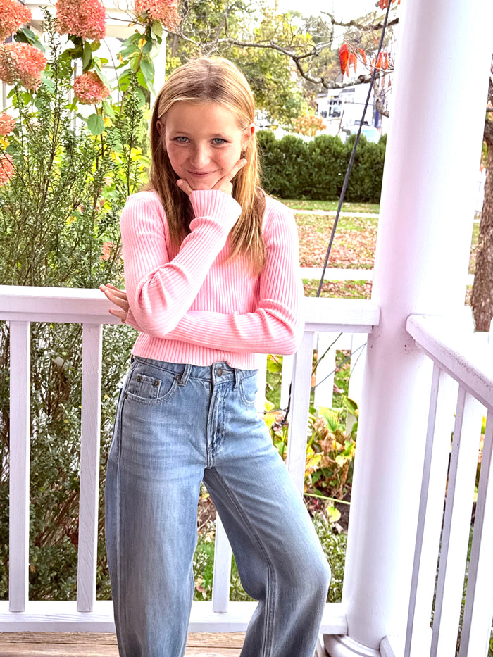 Katie J NYC  Girls Tween Jeannie - Oatmeal / Baby Pink / Black