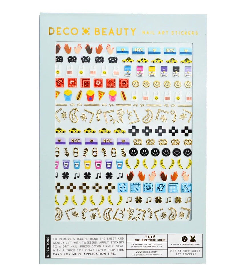 Deco Miami - Taxi Nail Stickers
