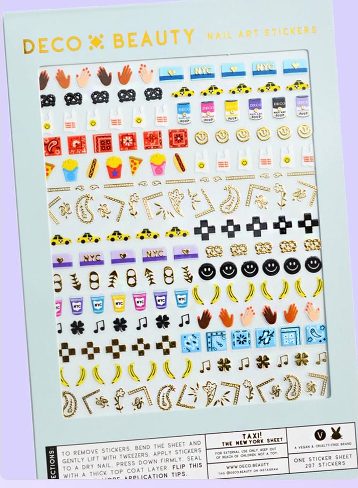 Deco Miami - Taxi Nail Stickers