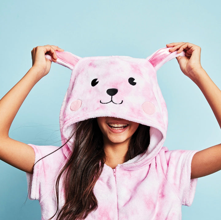 Funny Bunny Plush Short Romper