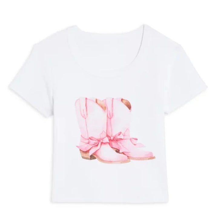 Katie J NYC  Girls Tween Cowgirl Boots “BABY” Tee