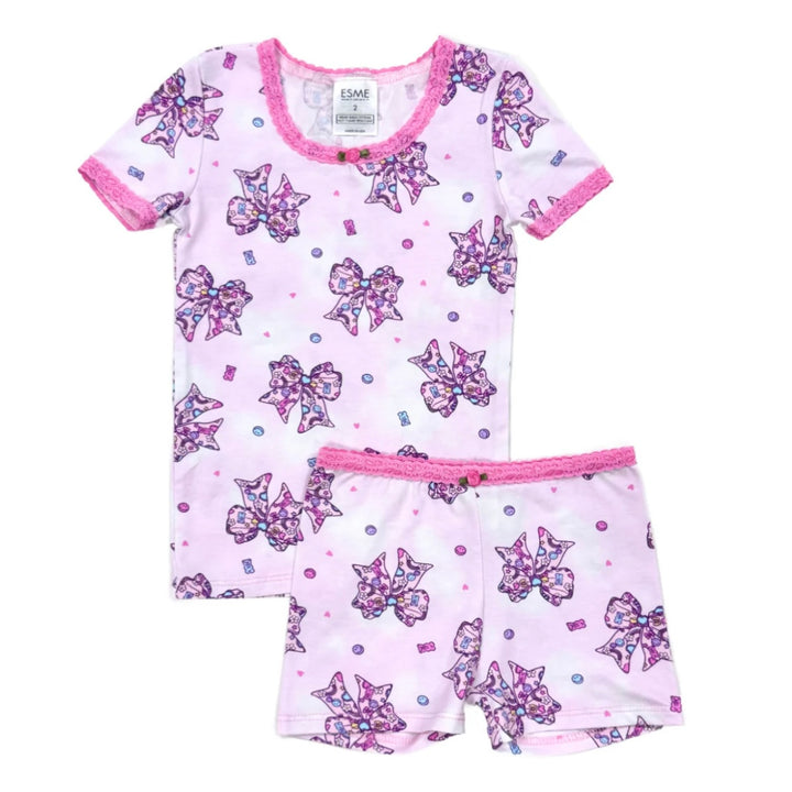 Esme - Fabulous Bows Short Sleeve Pajama Set