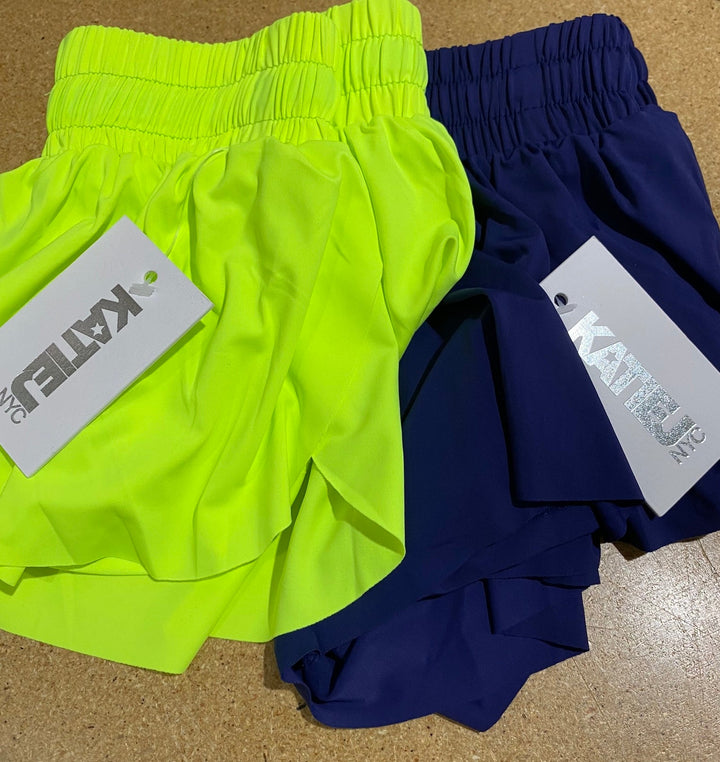 Katie J NYC Girls Tween Farrah Shorts - Neon Yellow