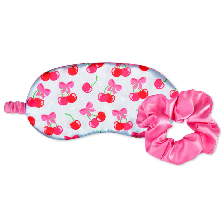 Cheerful Cherries Eye Mask & Scrunchie Set