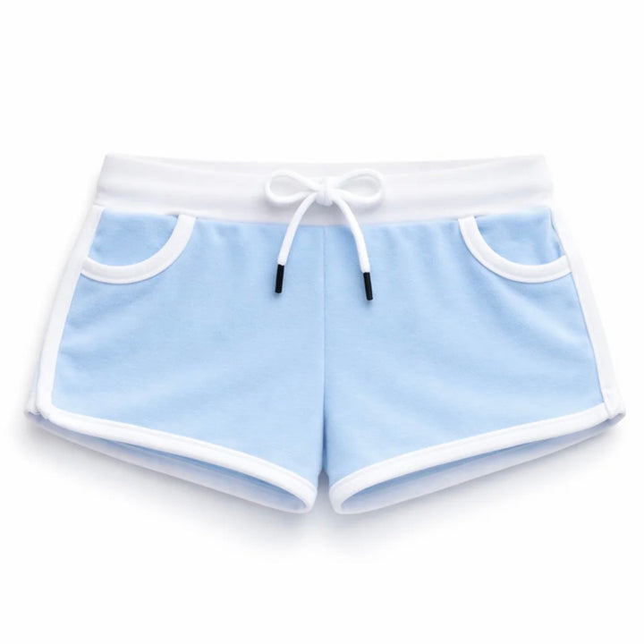 Katie J NYC Tween Kiki Terry Shorts - Serene Blue