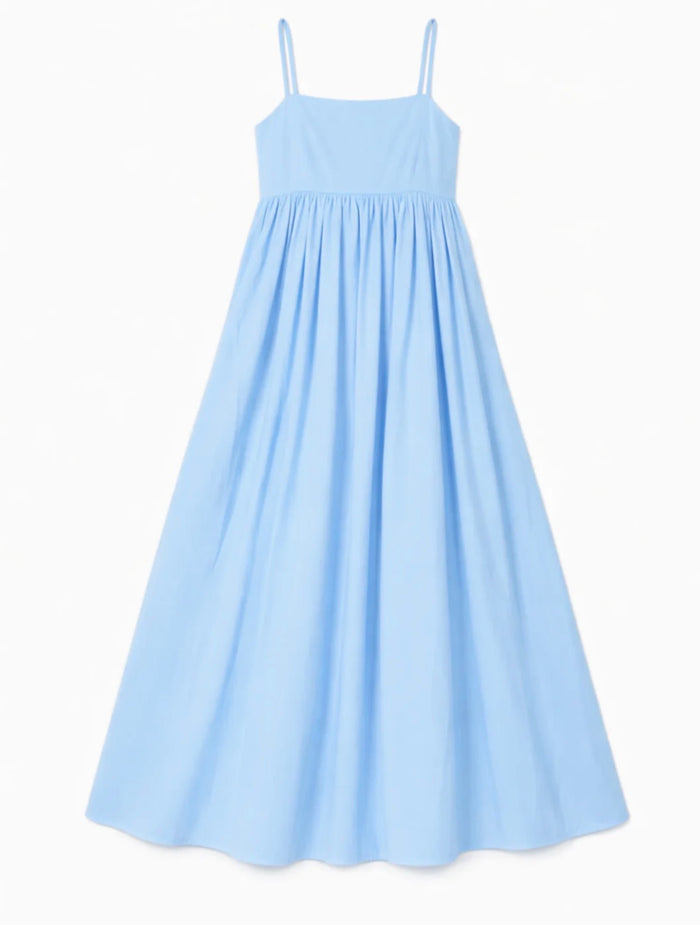 Katie J NYC  Girls Tween Serenity Beaded Strap Maxi Dress - Serene Blue