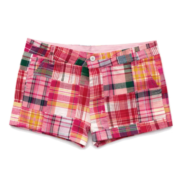 Katie J NYC  Juniors Stanford Plaid Shorts