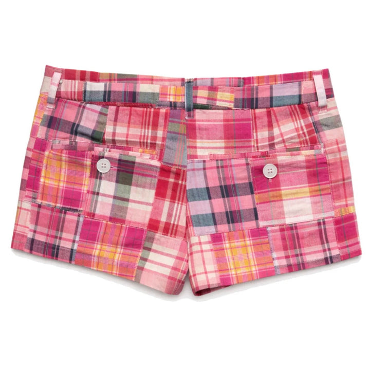 Katie J NYC  Juniors Stanford Plaid Shorts