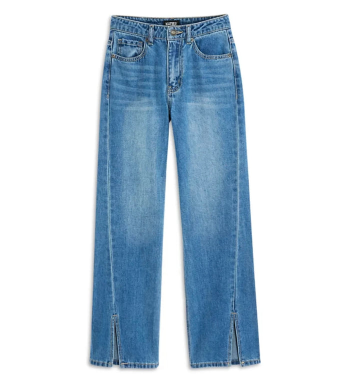 Katie J NYC Girls Tween Paige Split Front Denim Jean