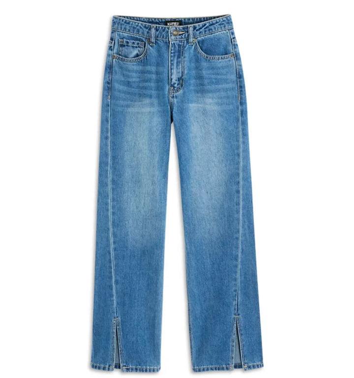 Katie J NYC Girls Tween Paige Split Front Denim Jean