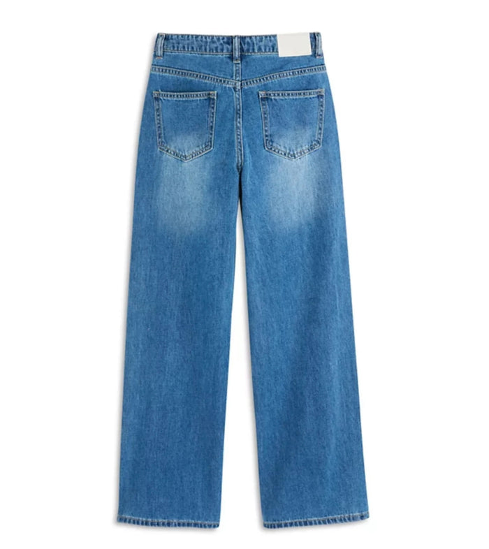 Katie J NYC Girls Tween Paige Split Front Denim Jean
