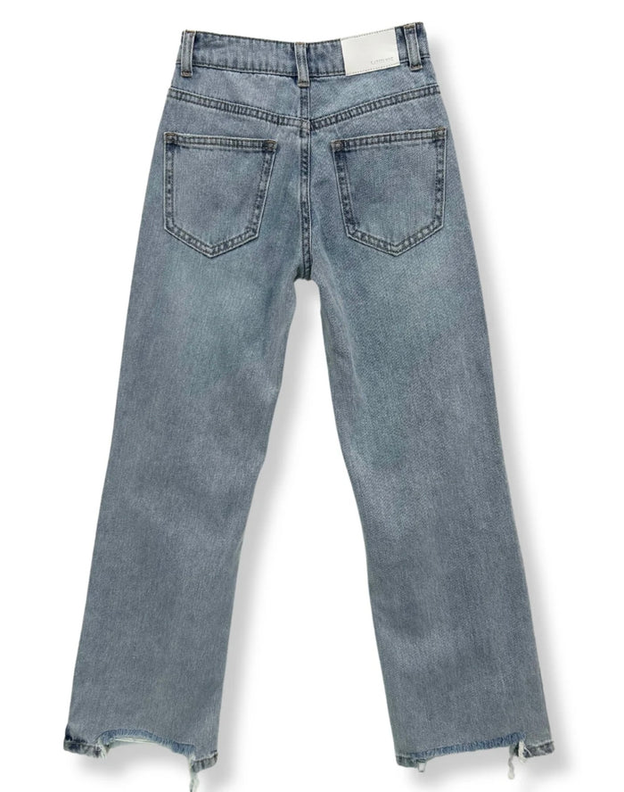 Katie J NYC Girls Tween Stockholm Distressed Denim Jeans