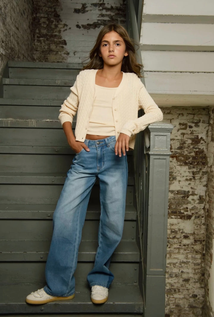 Katie J NYC Girls Tween Brixton Contrast Panel Jean