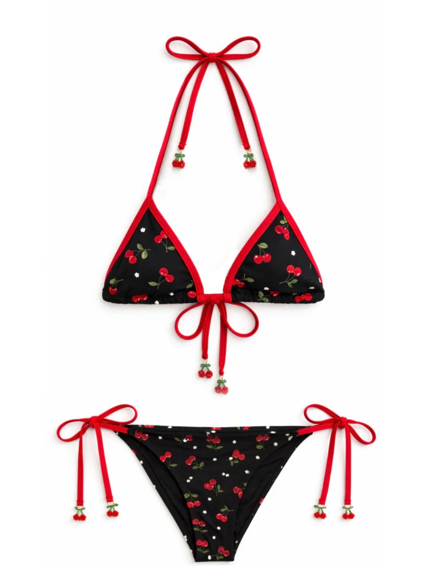 Katie J NYC’s Girls Tween Chelly Bikini - Printed Cherries