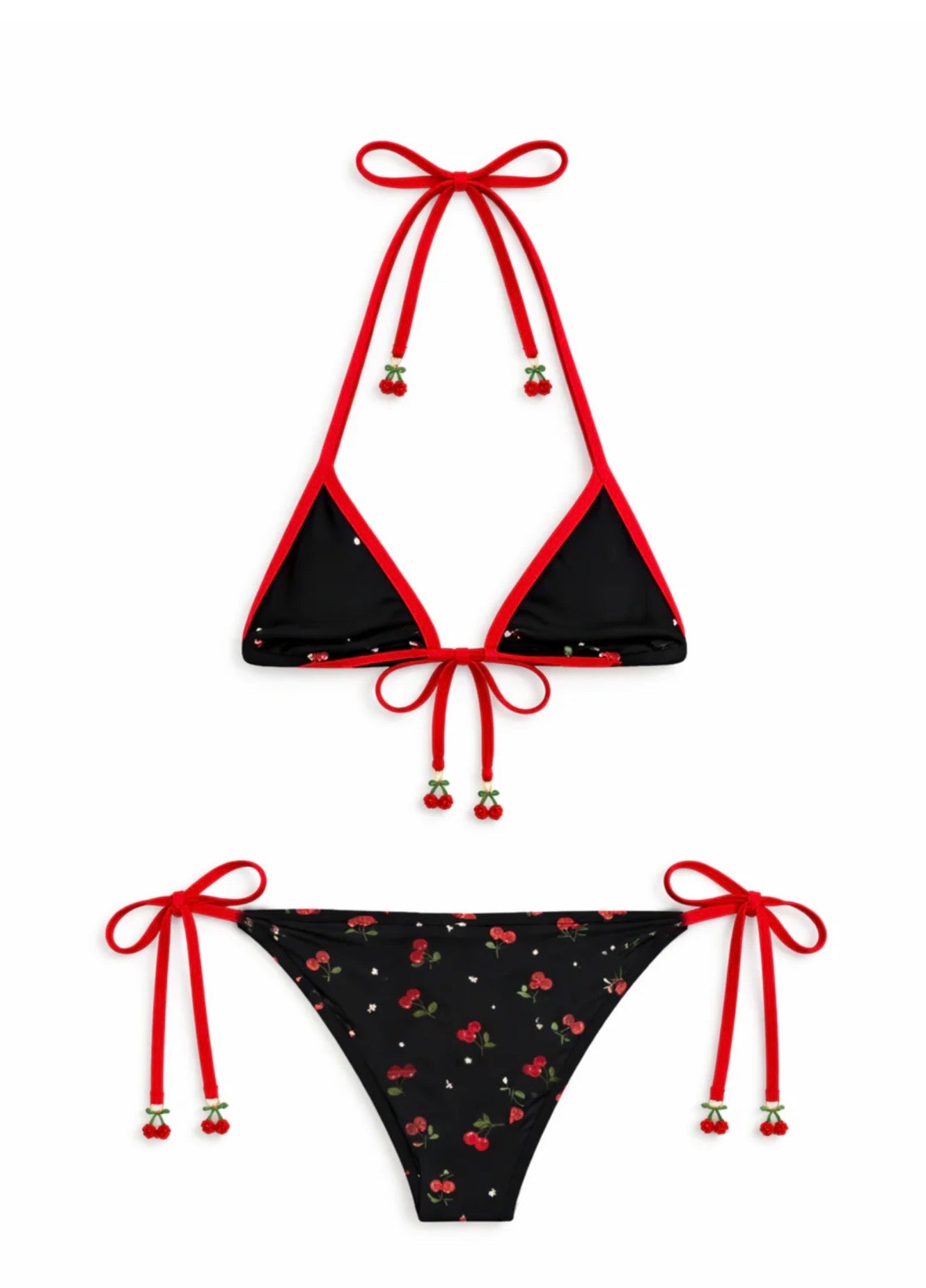 Katie J NYC’s Girls Tween Chelly Bikini - Printed Cherries
