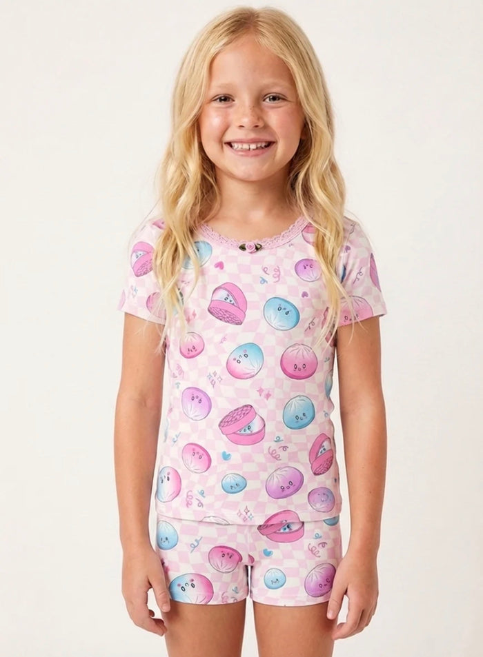 Esme - Dumplings Short Sleeve & Shorts Pajama Set