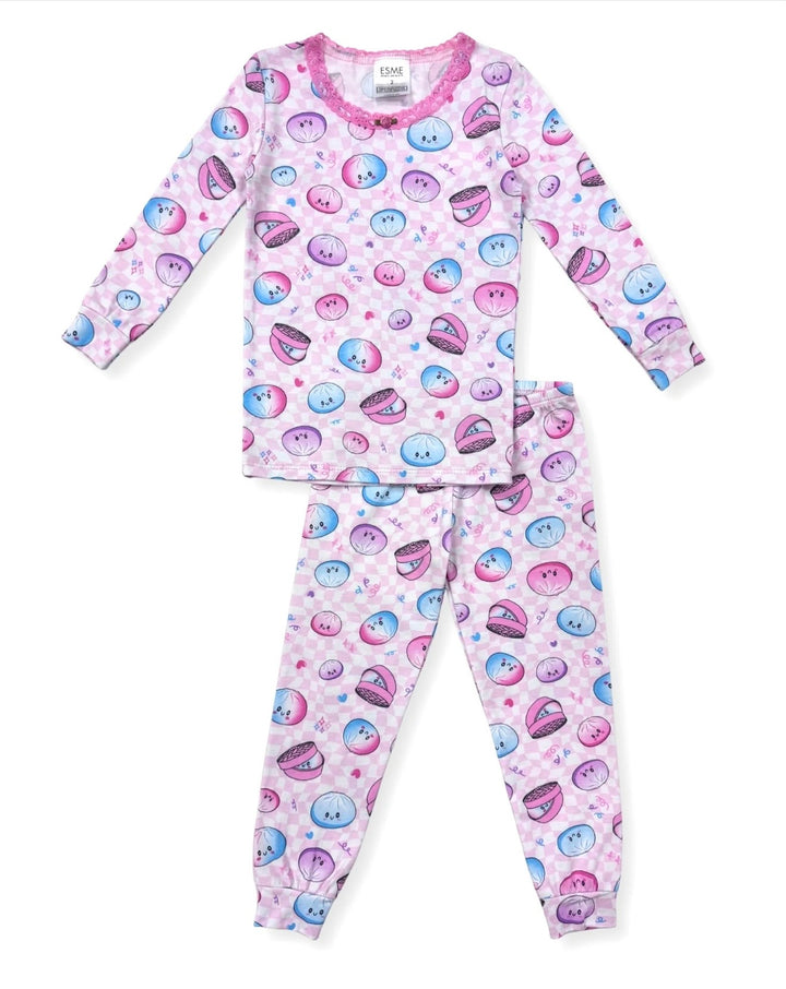 Esme - Girls Dumplings Pajama Set