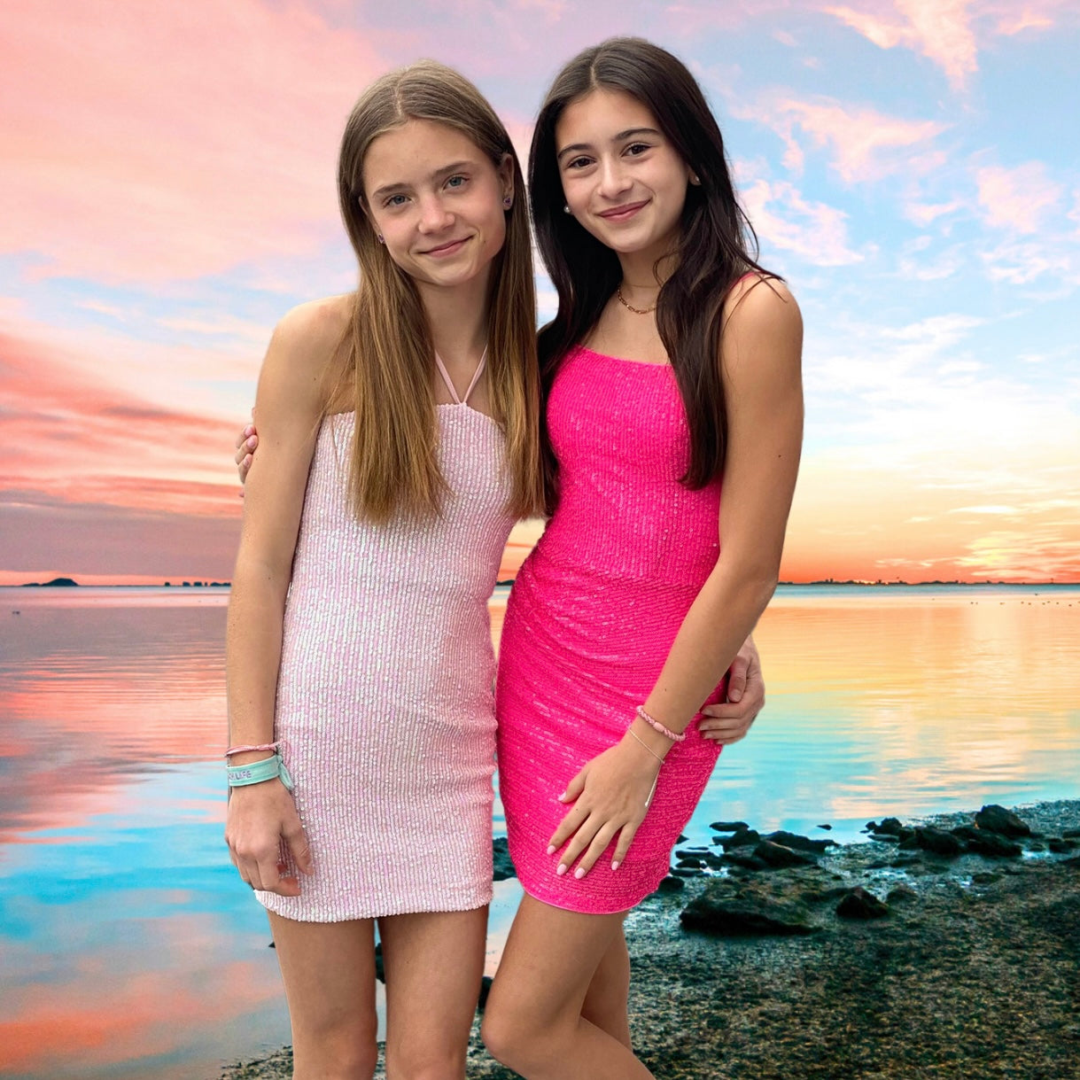 Katie J NYC Tween Maddy Dress - Neon Pink I Love Sweet Treatz Katie J NYC Tween Maddy Dress - Neon Pink I Love Sweet Treatz