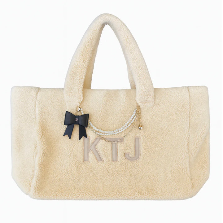 Katie J NYC PADDIE XL SHERPA TOTE BAG