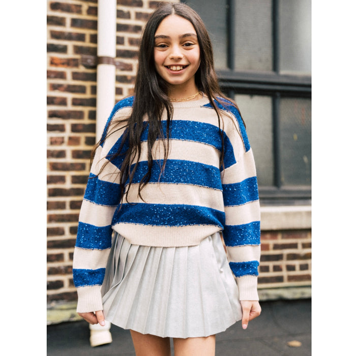 CPW Aurelie Sequin Stripe Sweater