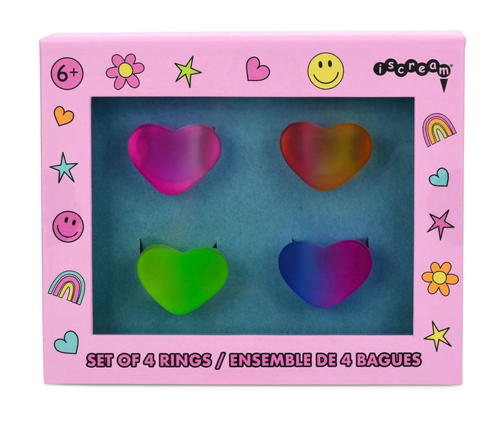 Iscream’s Ombré Heart Ring Set of 4