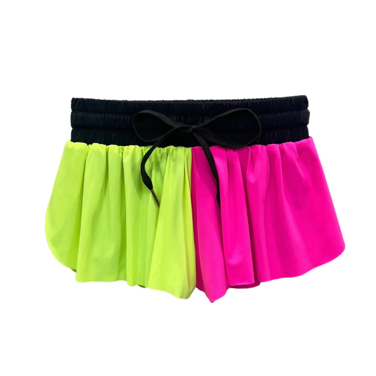 Katie J NYC Girls Tween Farrah Shorts - Neon Colorblock