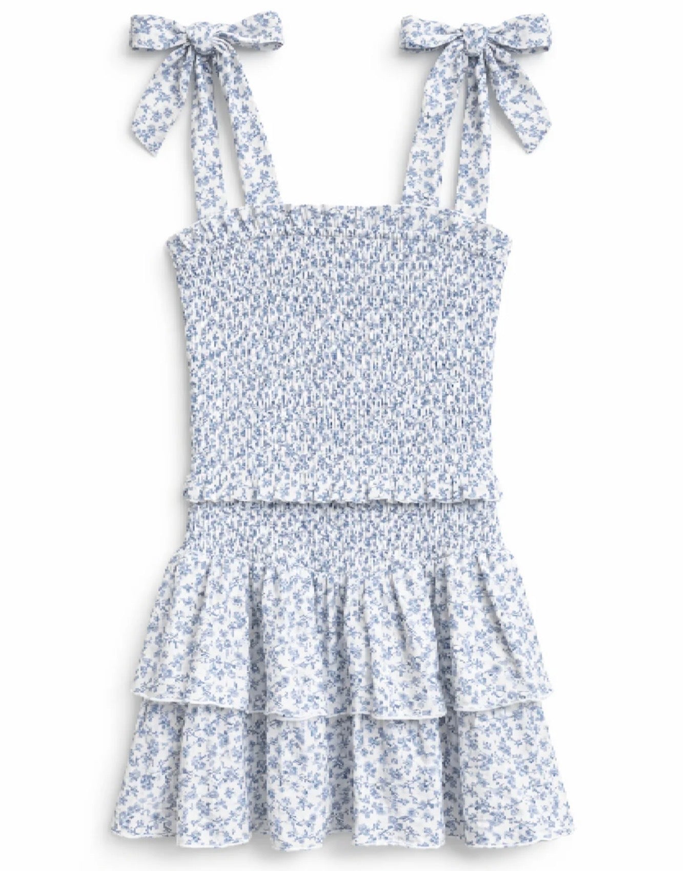 Katie J NYC  Tween Emerson Dress - Blue Mini Toile