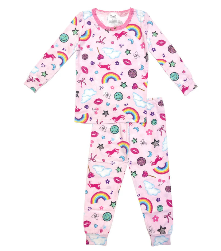 Esme - Stickers Pajama Set