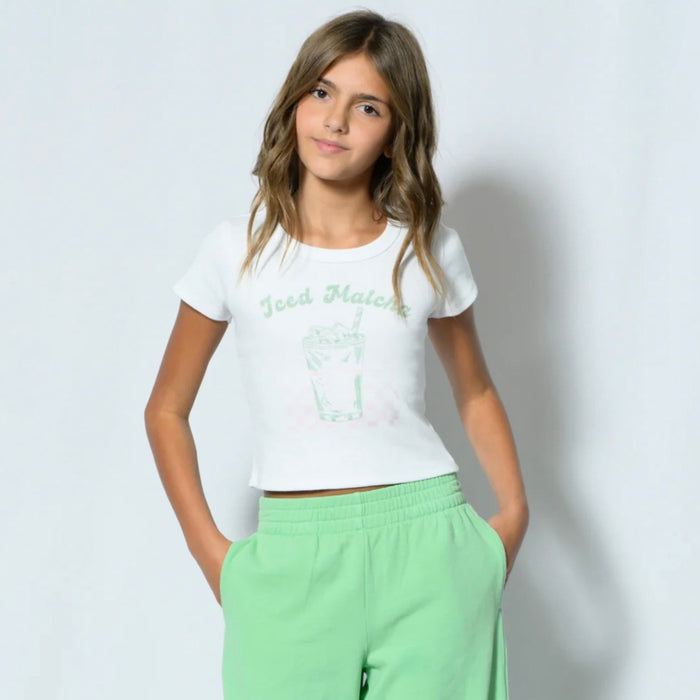 Katie J NYC  Girls/Tween Matcha “BABY” Tee