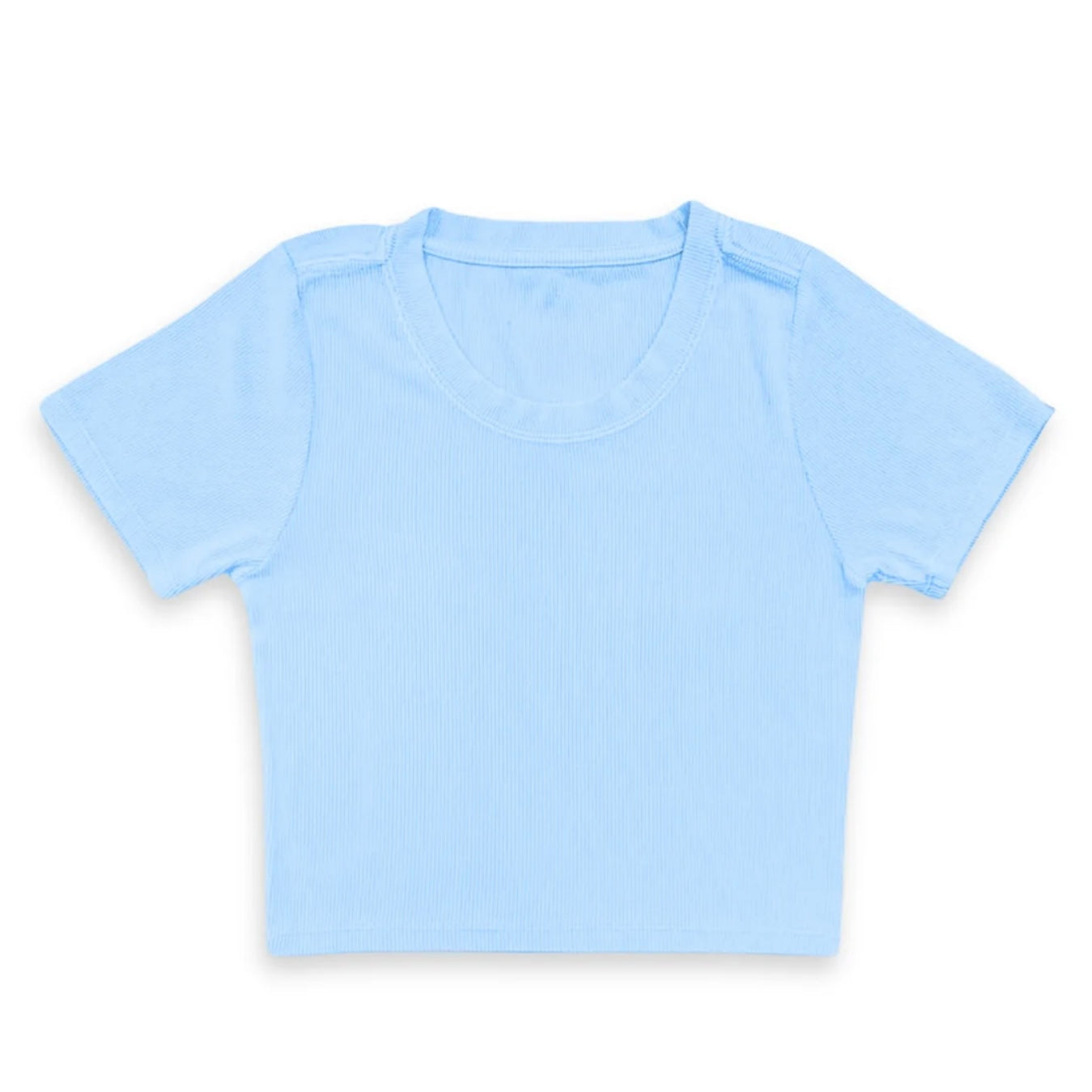 Katie J NYC Juniors Livi Ribbed Short Sleeve Tee