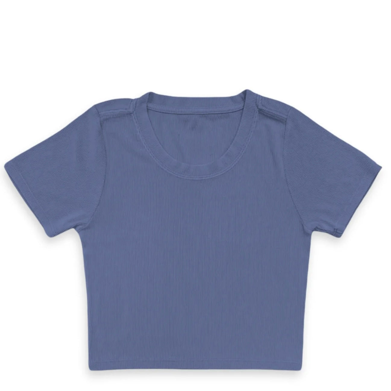 Katie J NYC Juniors Livi Ribbed Short Sleeve Tee