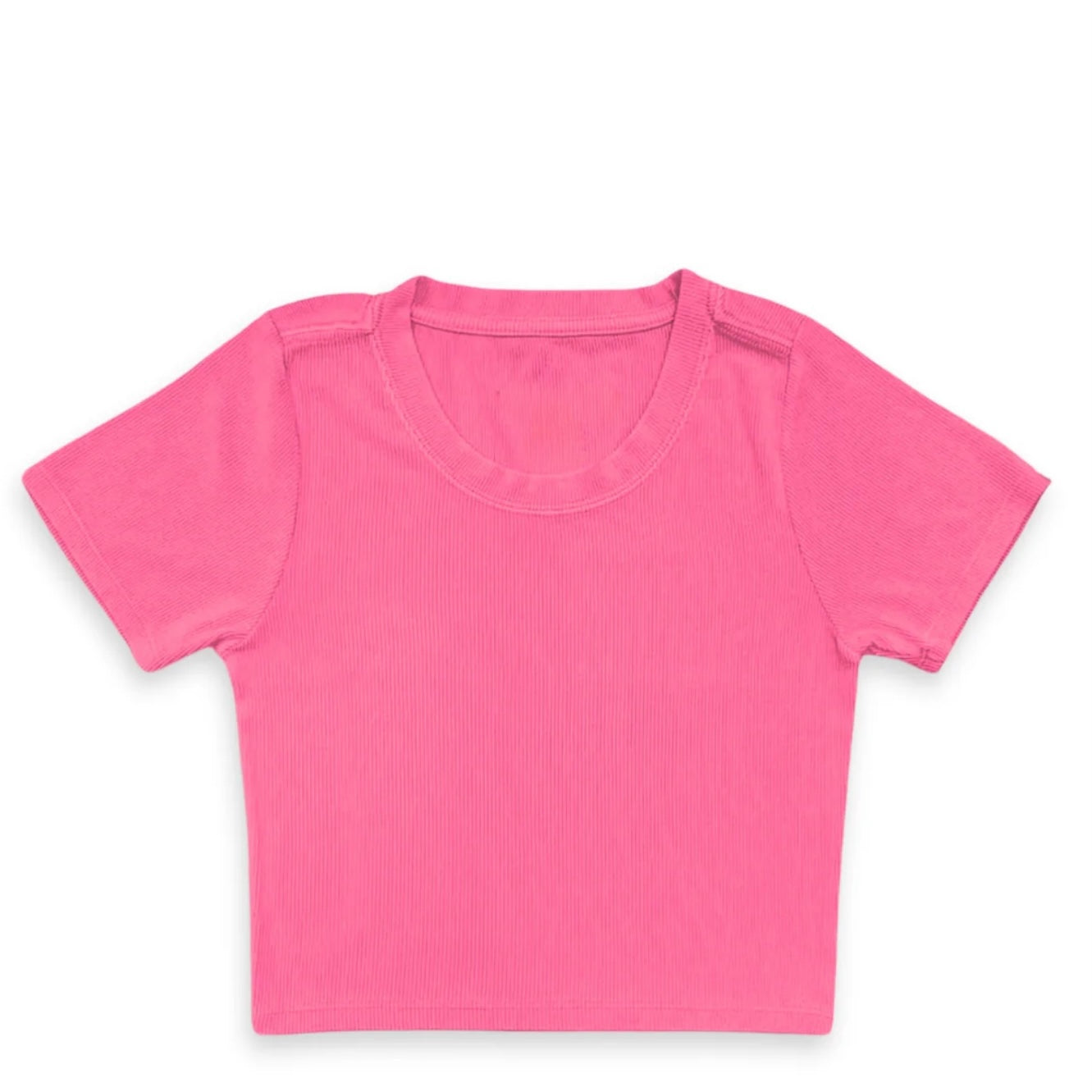 Katie J NYC Juniors Livi Ribbed Short Sleeve Tee