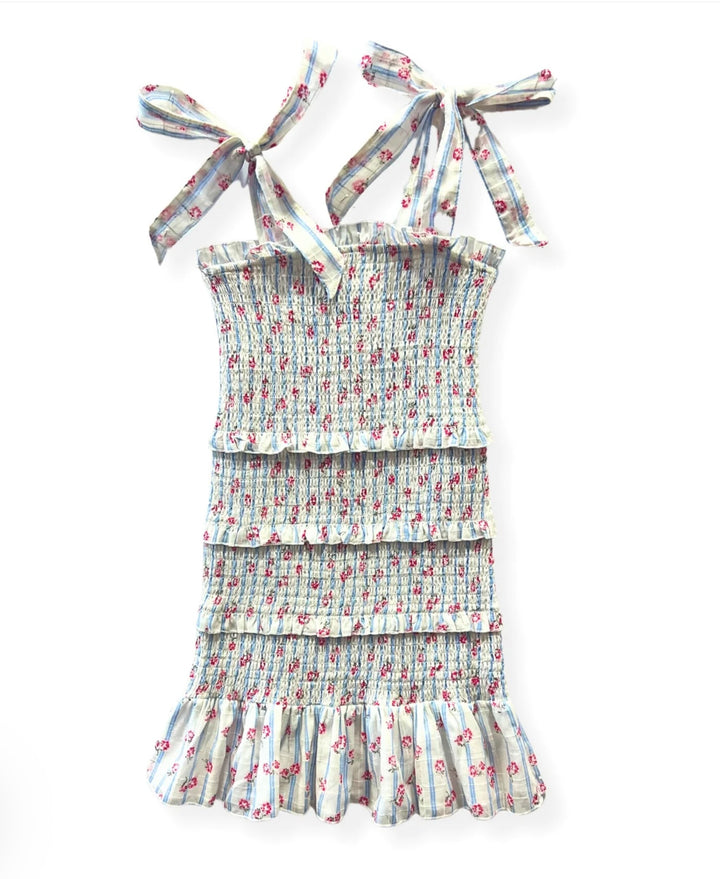 Katie J NYC  Girls Tween Evan Dress - Petunia Stripe