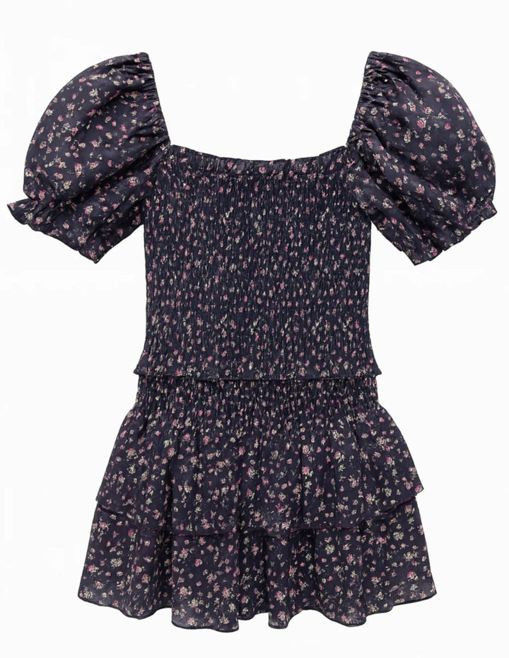 Katie J NYC  Girls Tween Lainey Print Dress - Midnight Ditsy Floral