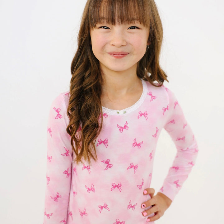 Esme - Ribbon Bow Pajama Set