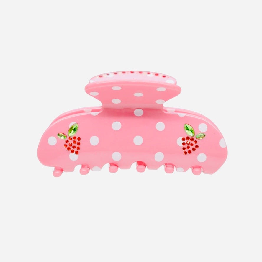 Emi Jay Sweetheart Clip in Lychee Berry Dot