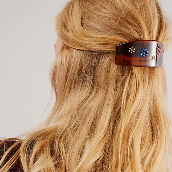 Emi Jay Ponytail Barrette in Tortoise Daisy