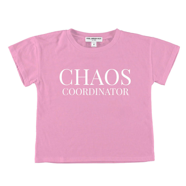 Sub_Urban Riot Girls Tween “Chaos Coordinator” Boxy Crop Tee