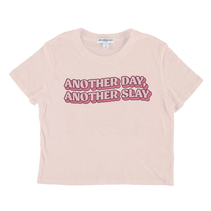 Sub_Urban Riot Girls Tween “Another Day, Another Slay” Boxy Crop Tee