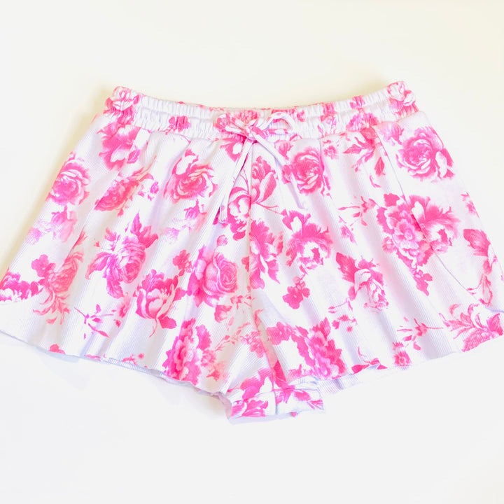 FBZ Flowers by Zoe Tween TikTok/Butterfly Shorts - Pink Toile