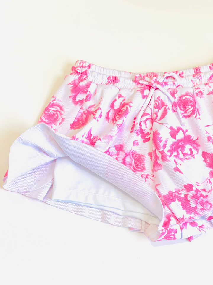 FBZ Flowers by Zoe Tween TikTok/Butterfly Shorts - Pink Toile