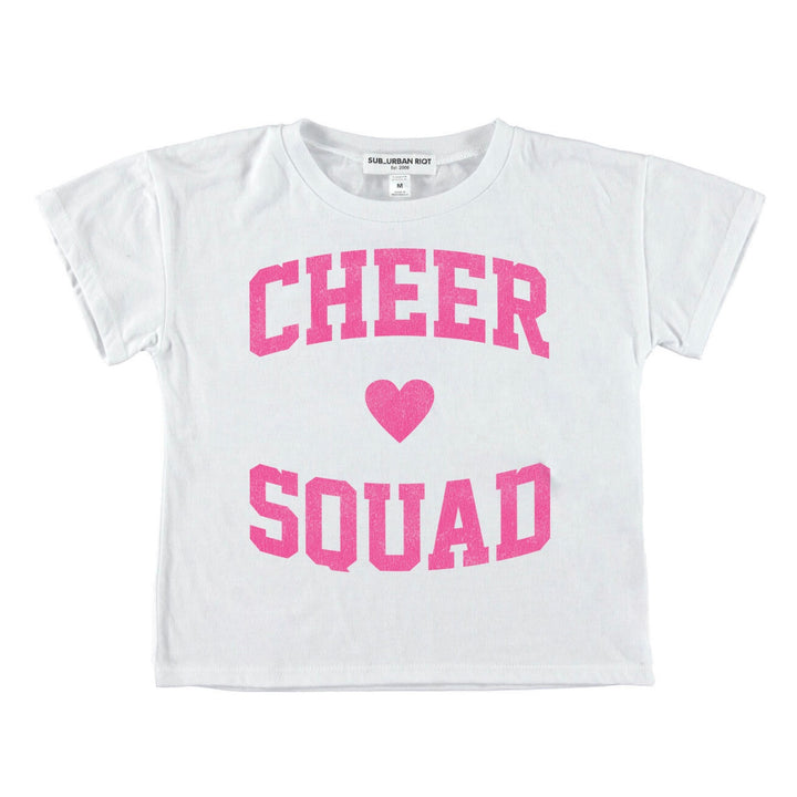 Sub_Urban Riot Girls Tween “Cheer Squad” Boxy Crop Tee