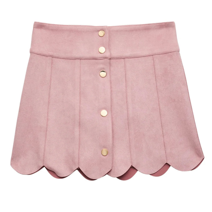Katie J NYC Girls Tween Autumn Skirt - Blush
