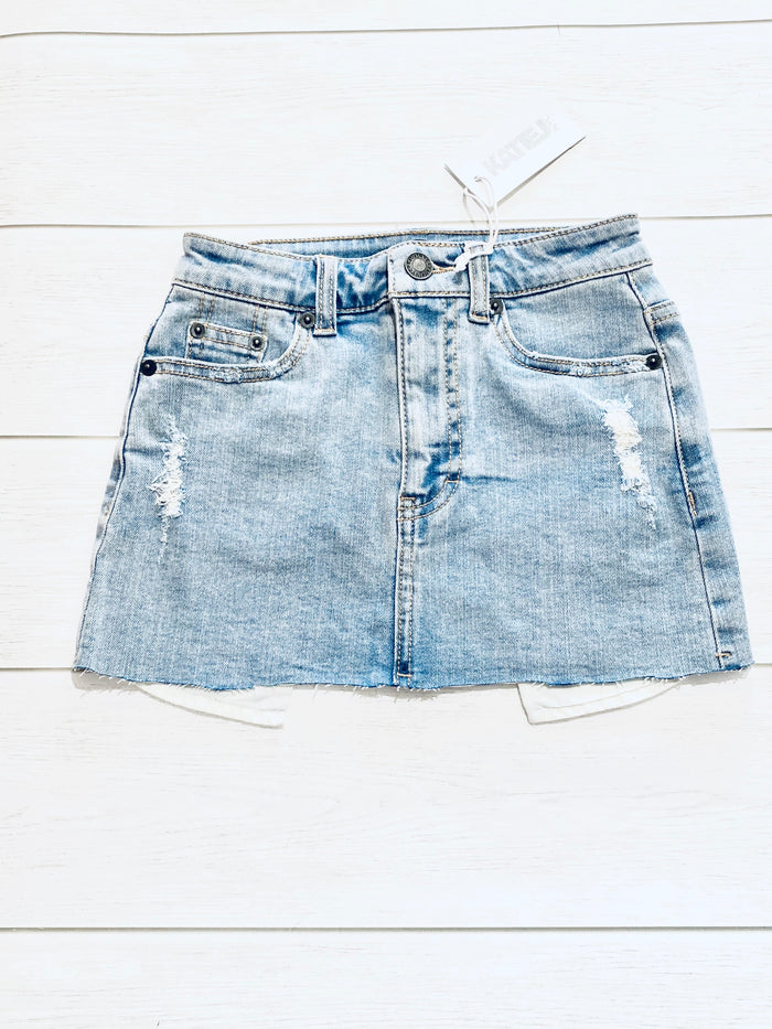 Katie J NYC  Tween Miami Denim Skirt