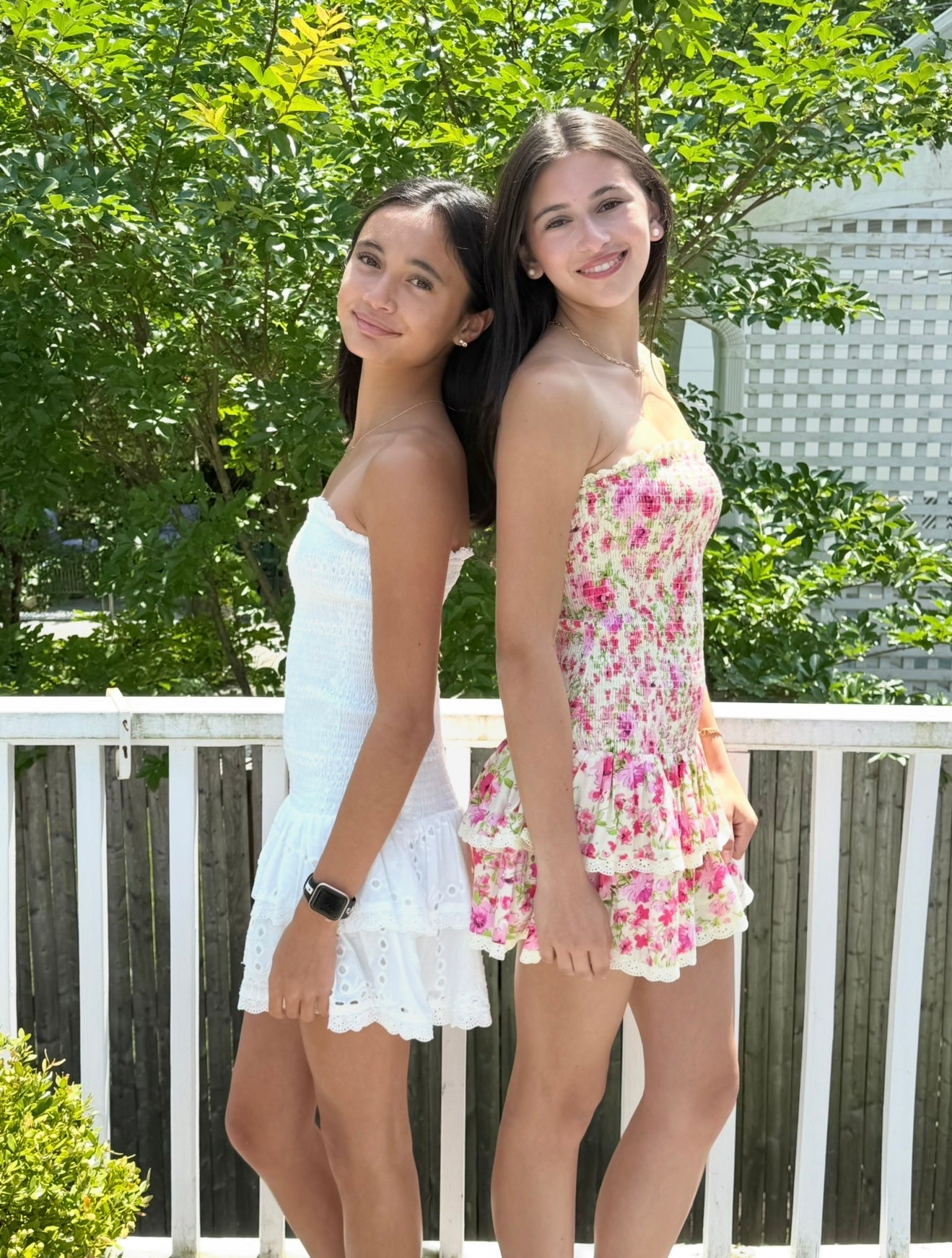 Katie J NYC  Juniors Melina Drop Waist Ruffle Dress - Vacay Floral